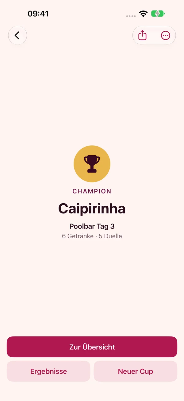 Drink League: a cup champion