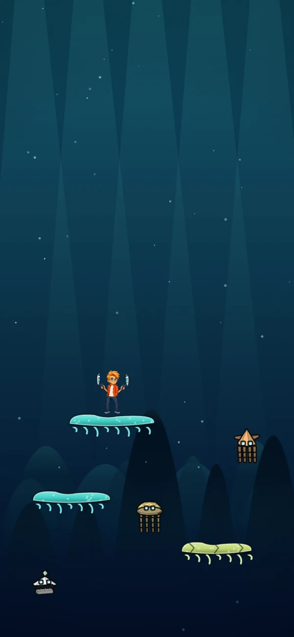Bruno Blast: underwater platforms and enemies